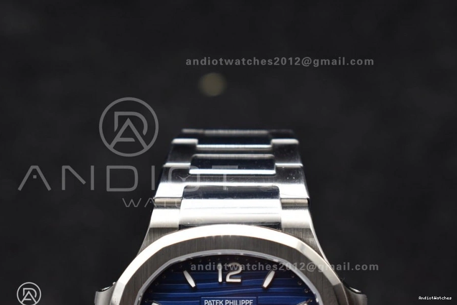 Best Blue Clone 7118 3KF Bracelet 915 V Edition on SS Dial 1:1 Flexible Super Textured Nautilus A324 0817